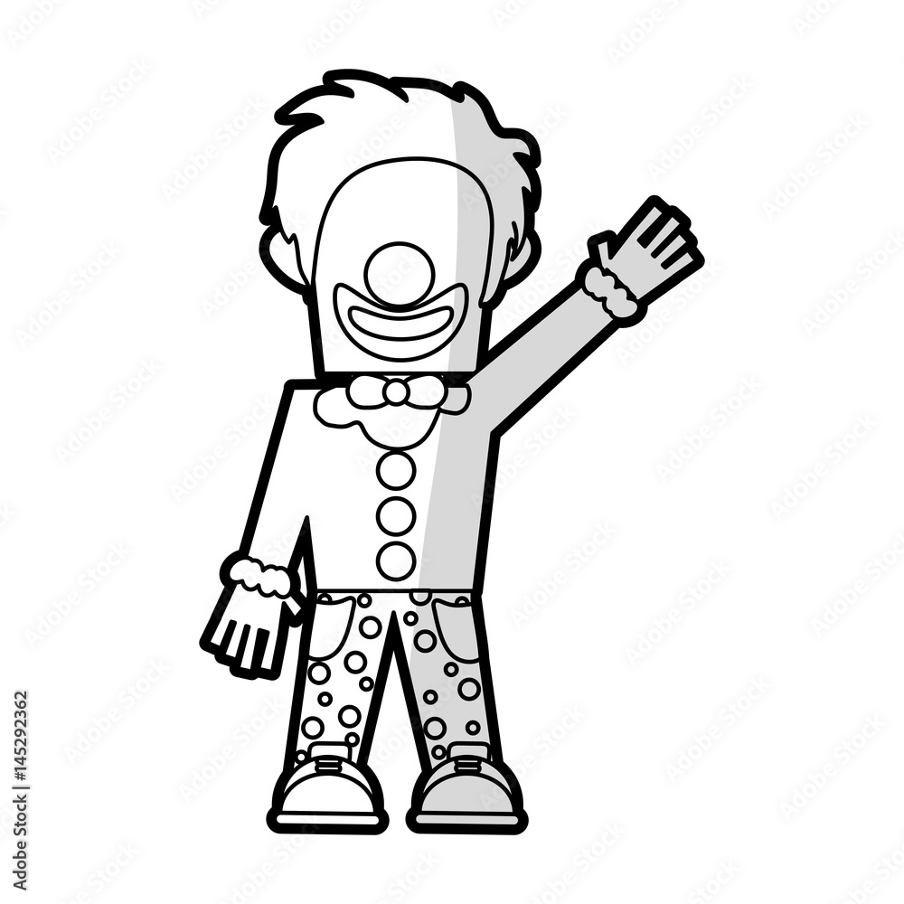 clown with no eyes cartoon icon image vector illustration design clown with no eyes cartoon icon image vector illustration design