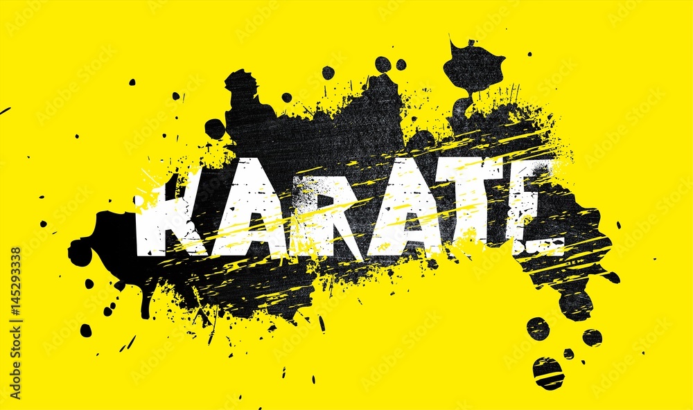 karate background logo sport Stock Illustration | Adobe Stock
