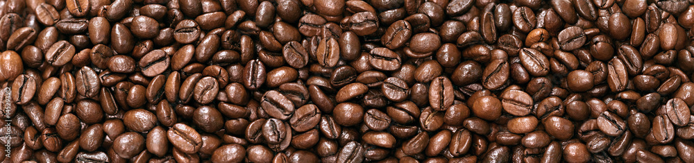 panorama beans coffee isolated on a white background. panorama beans coffee isolated on a white background.