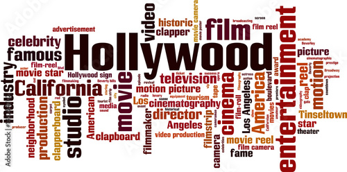 Hollywood word cloud