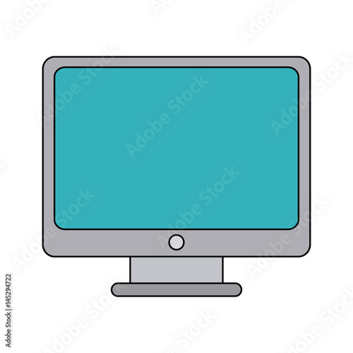 desk computer icon image vector illustration design 