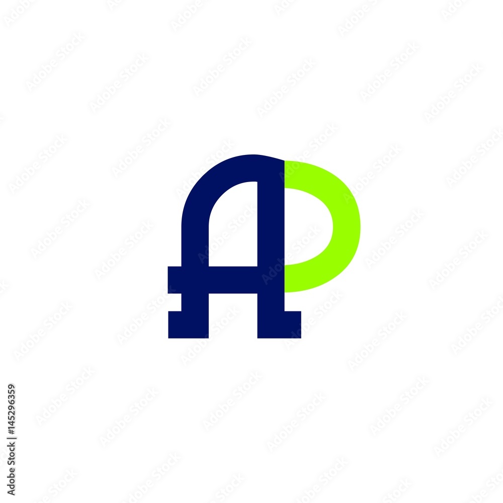 Obraz premium letter AP logo vector