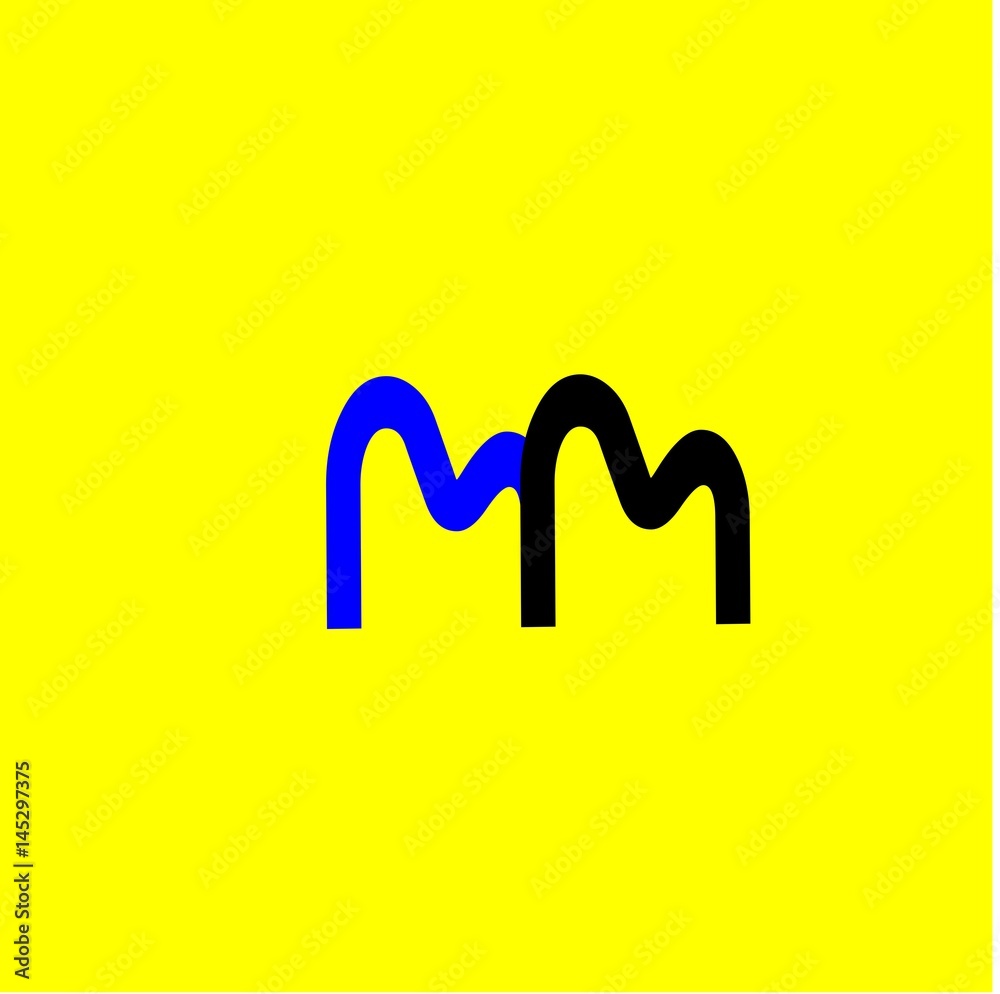 Obraz premium letter MM logo vector