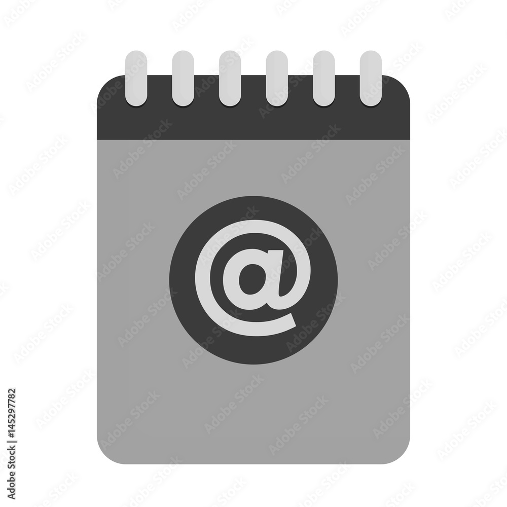 notepad icon over white background. vector illustration notepad icon over white background. vector illustration