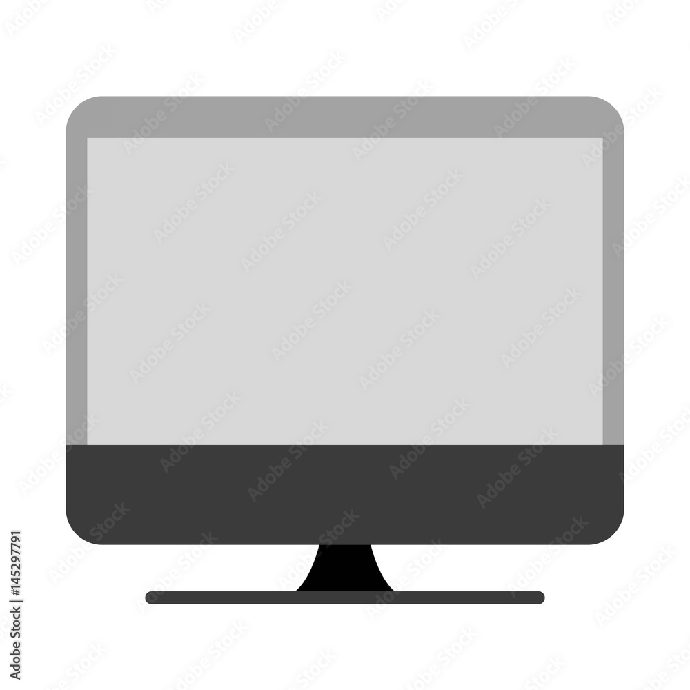 computer device icon over white background. vector illustration computer device icon over white background. vector illustration