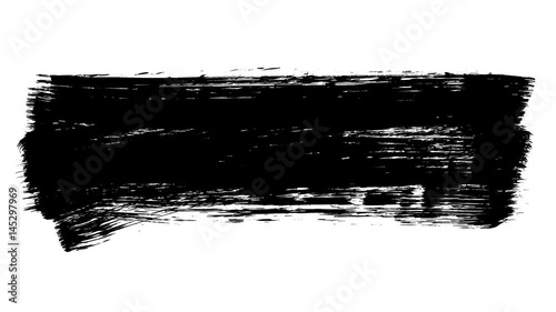 Grunge brush stroke. Abstract hand - painted element. Underline and border design. Seamless looping background. 4K