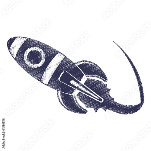 Spaceship start up symbol icon vector illustration graphic design