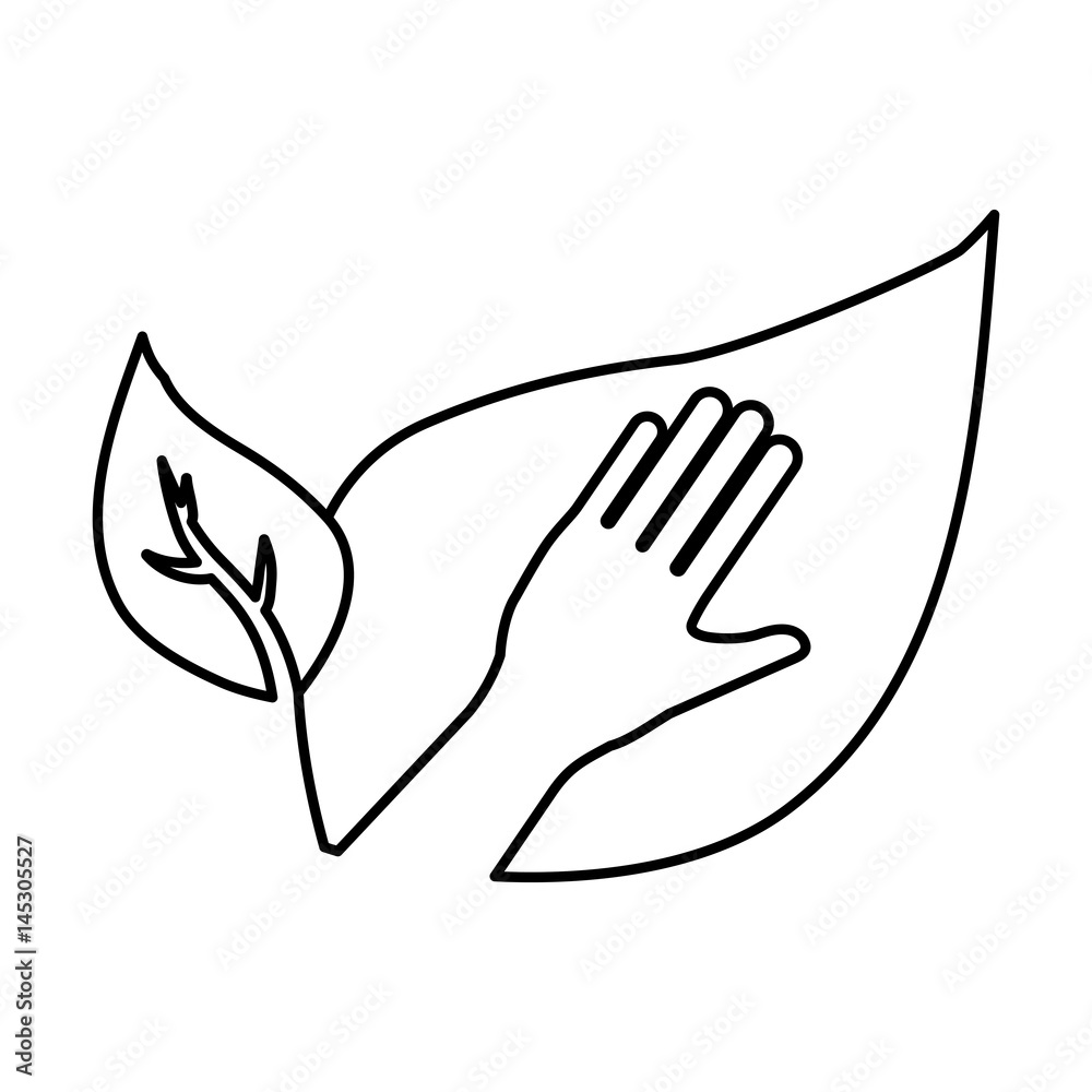 Human hand up symbol icon vector illustration graphic design