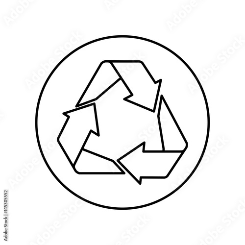 Recycle reuse and reduce icon vector illustration graphic design