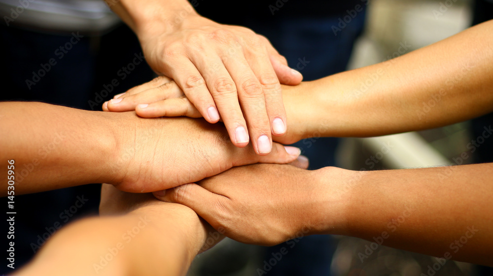 hands stack teamwork ready to fighting hands stack teamwork ready to fighting