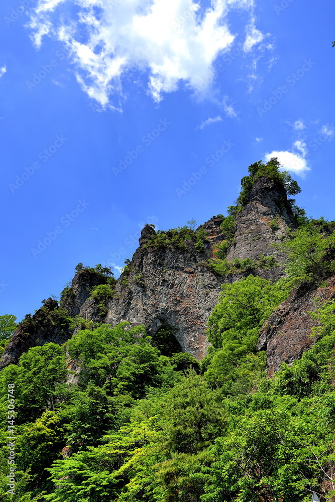 新緑の妙義山 新緑の妙義山