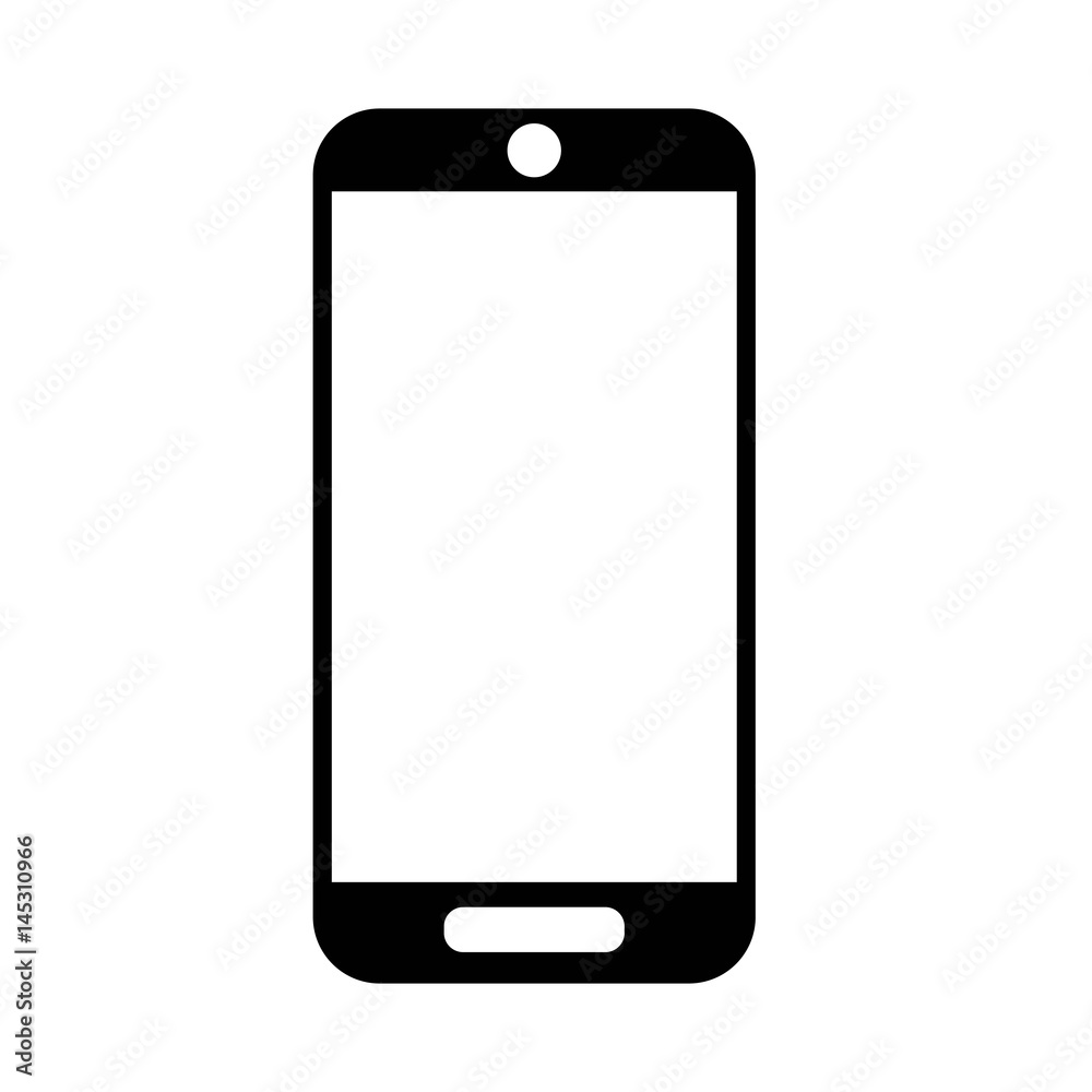 smartphone device icon over white background. vector illustration smartphone device icon over white background. vector illustration