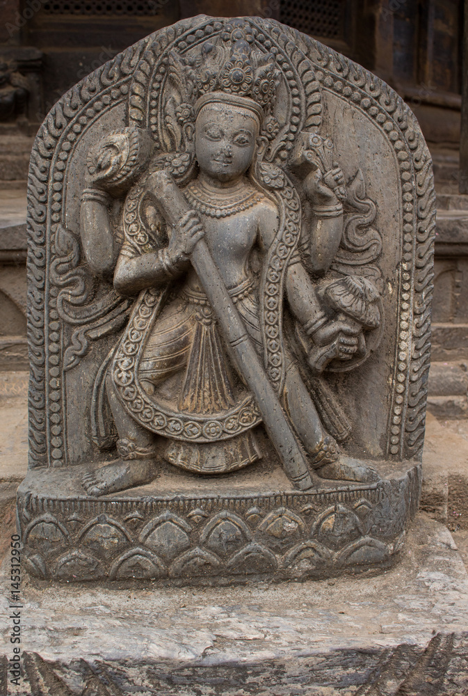 Hindu Goddess Stone Statue