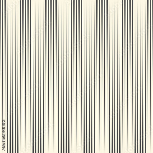 Seamless Vertical Stripe Pattern. Vector Black and White Line Background