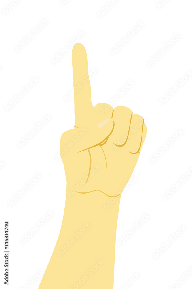 Counting or Vote Hand, One, isolated on white
Counting or Vote Hand, One, isolated on white