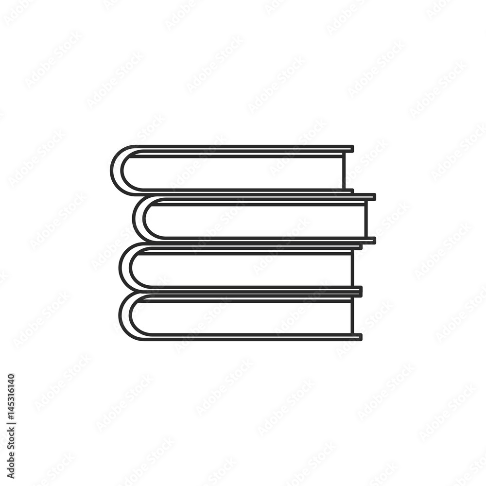 pile book knowledge library outline vector illustration eps 10 pile book knowledge library outline vector illustration eps 10