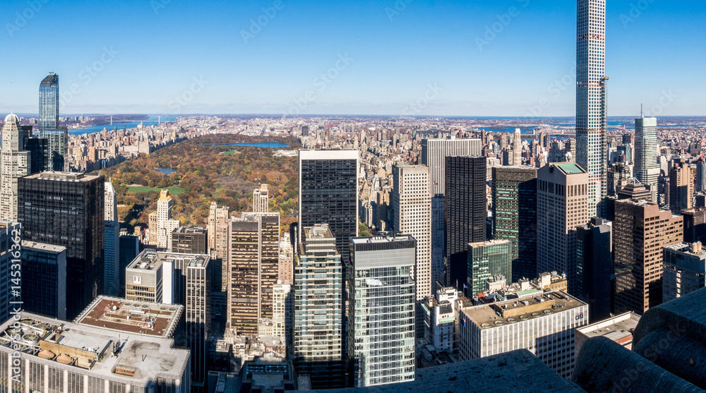 Central Park Panorama, Manhattan. New York