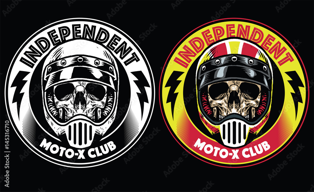 Fototapeta premium motorcycle club badge