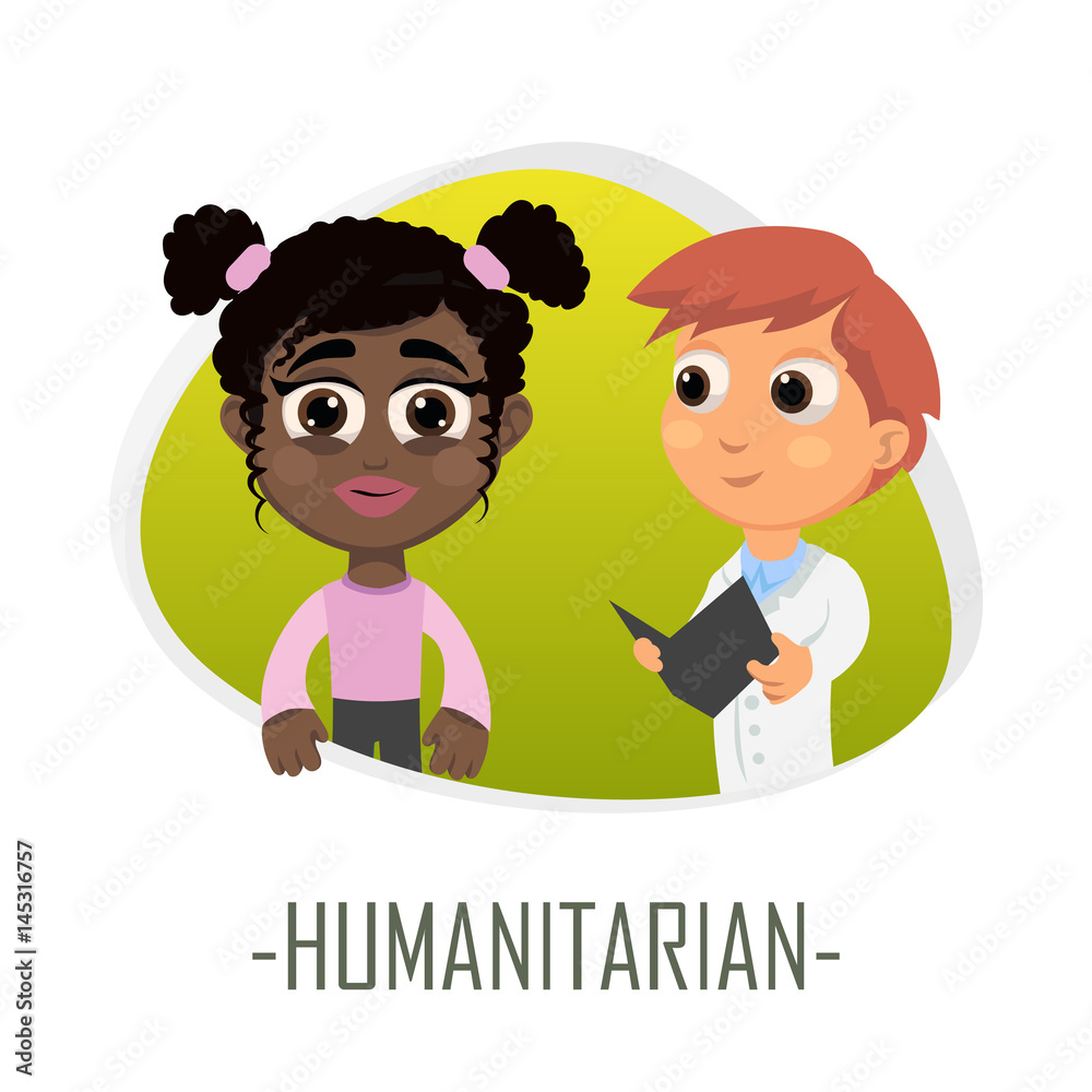 Humanitarian medical concept. Vector illustration. Humanitarian medical concept. Vector illustration.