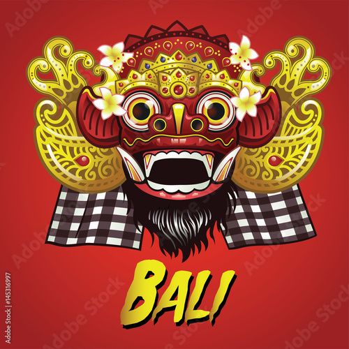 Traditional Balinese Barong Mask