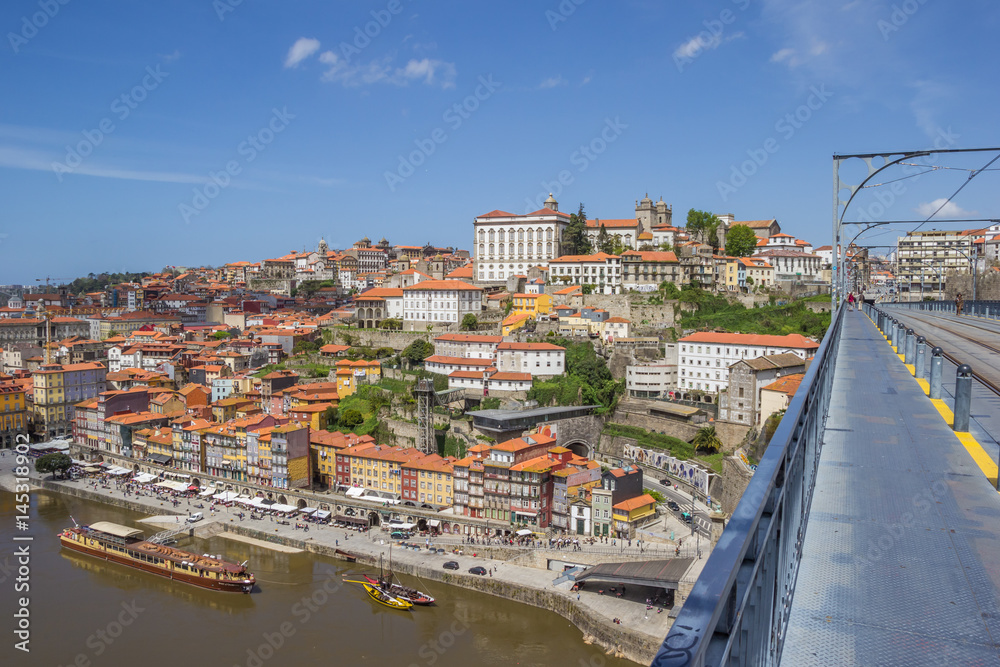 View over old Porto from the Ponte Luis I View over old Porto from the Ponte Luis I