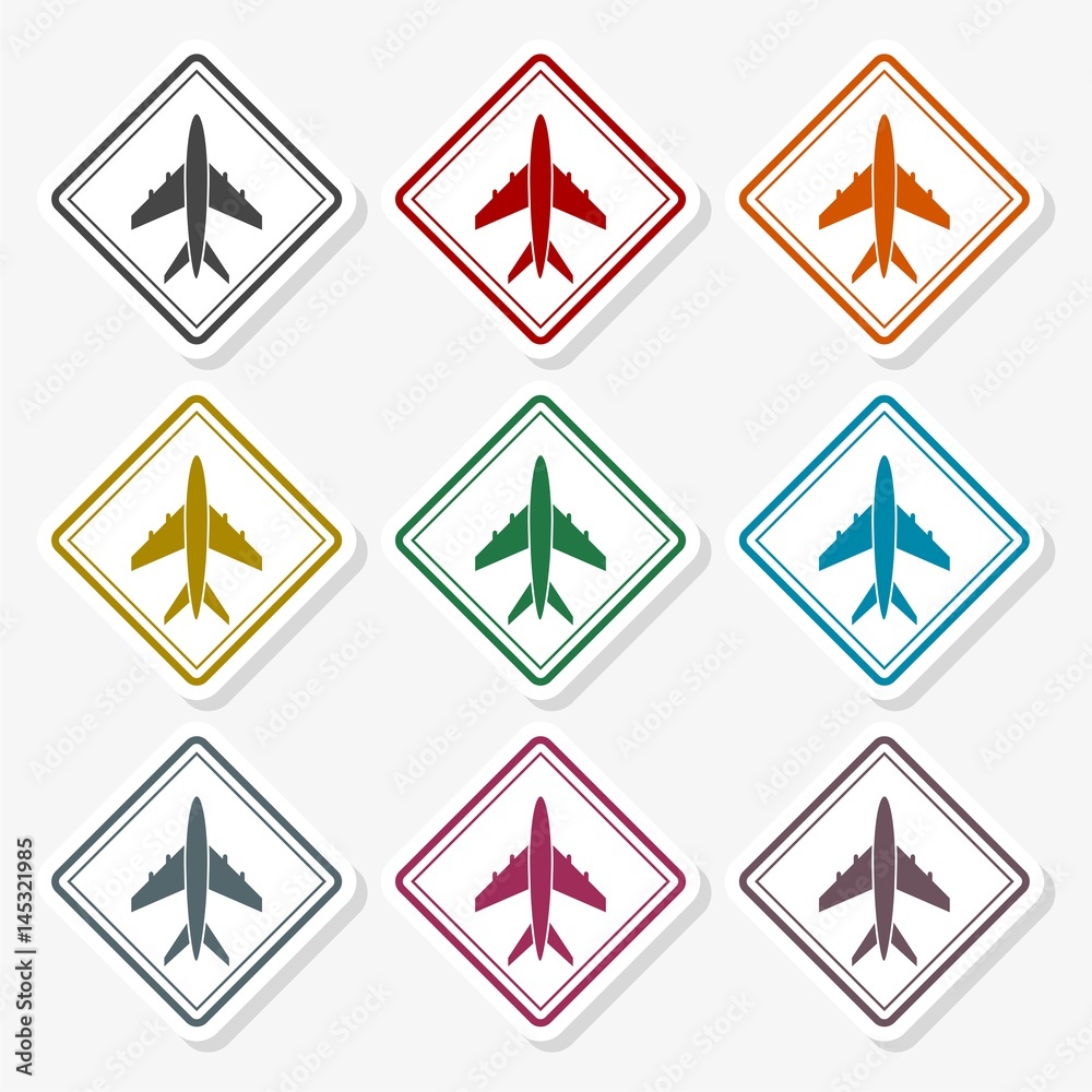Airplane icon - Illustration Airplane icon - Illustration