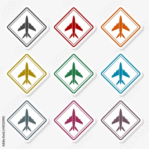 Airplane icon - Illustration