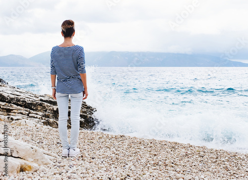 Beauty woman at the seaside