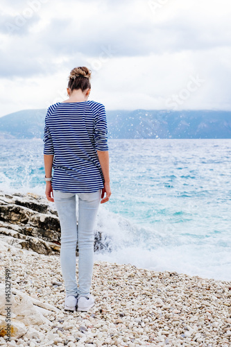Beauty woman at the seaside