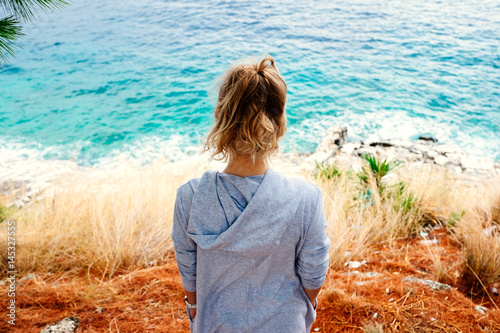 Beauty woman at the seaside