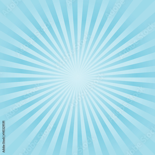 Abstract background. Soft Blue Cyan rays background. Vector 