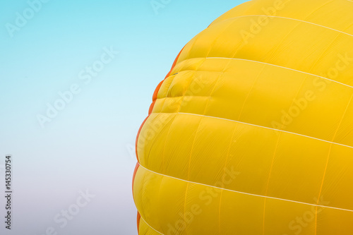 Close-up pattern of Hot air balloon on blue sky - Abstract background. vintage color tone effect