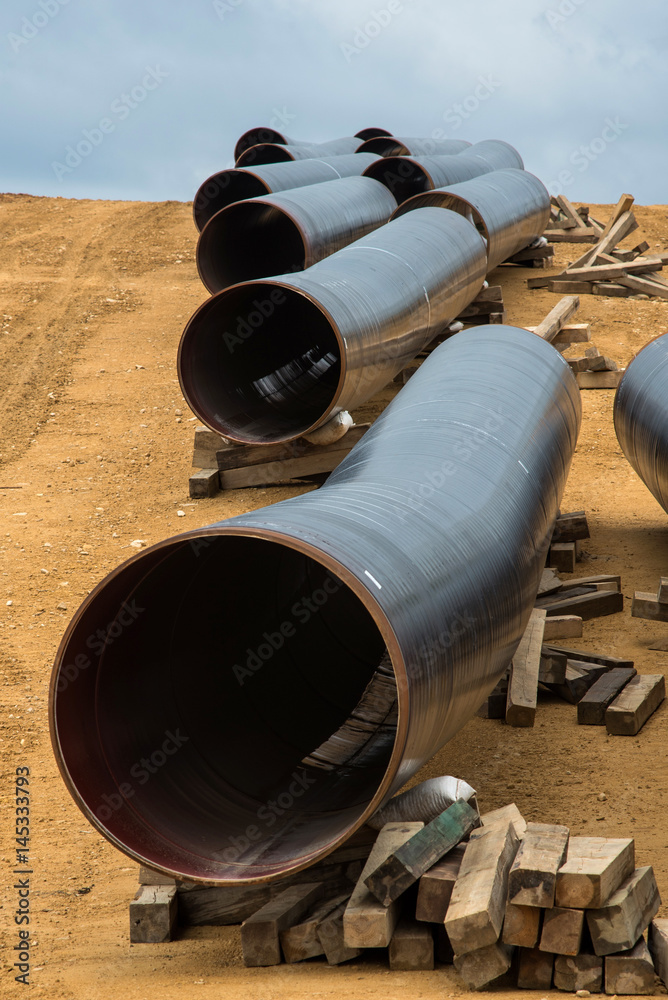 Gas pipeline construction in Greece. Gas pipeline construction in Greece.