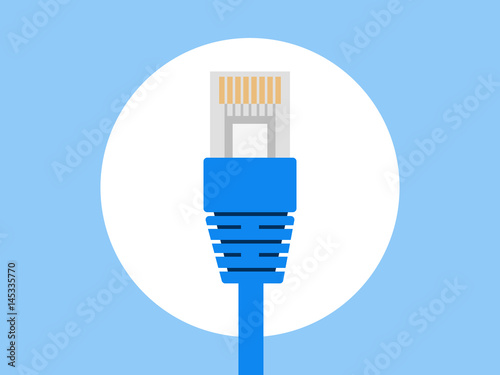 LAN Wire Ethernet cable Icon photo