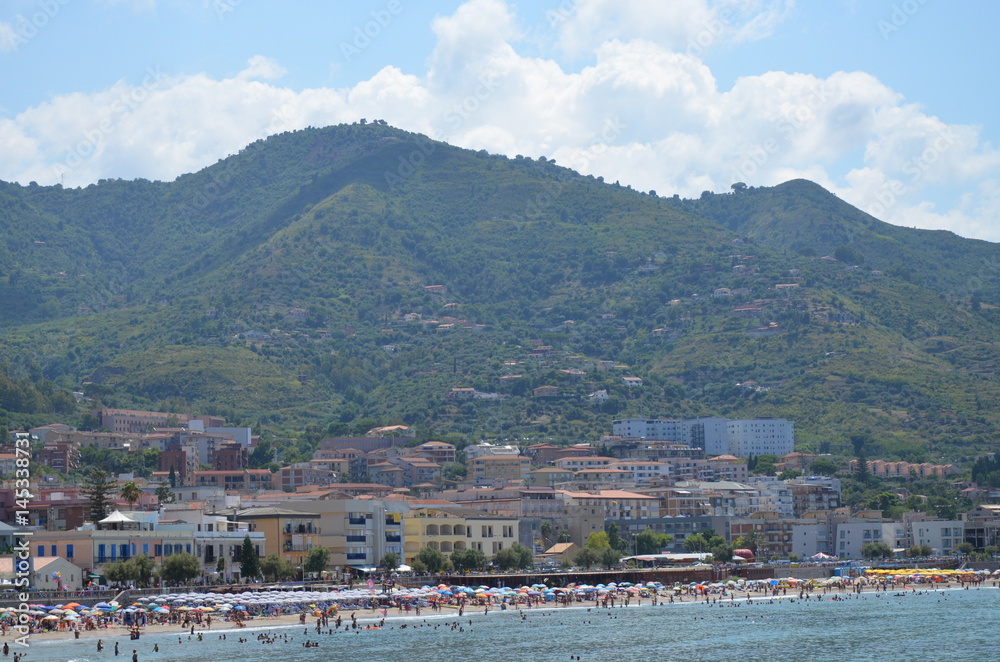 Panorama of the town Cefalu, Sicily, Italy 