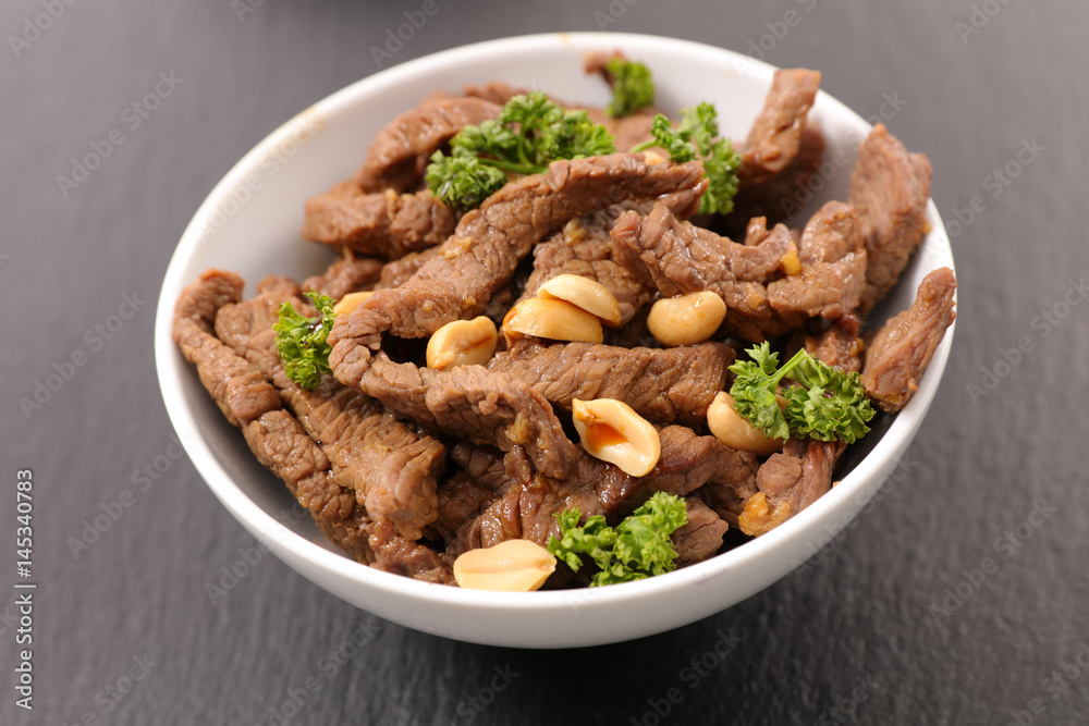 beef in soy sauce Stock Photo | Adobe Stock