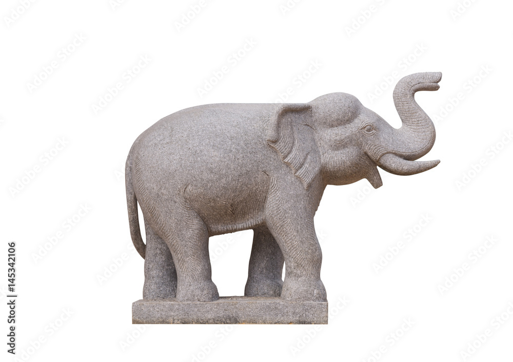 marble elephant isolate