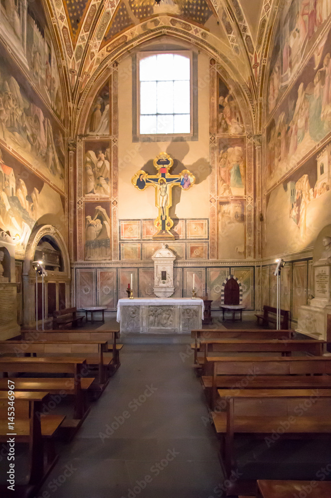 One of the Altars in Basilica of Santa Croce, Florence