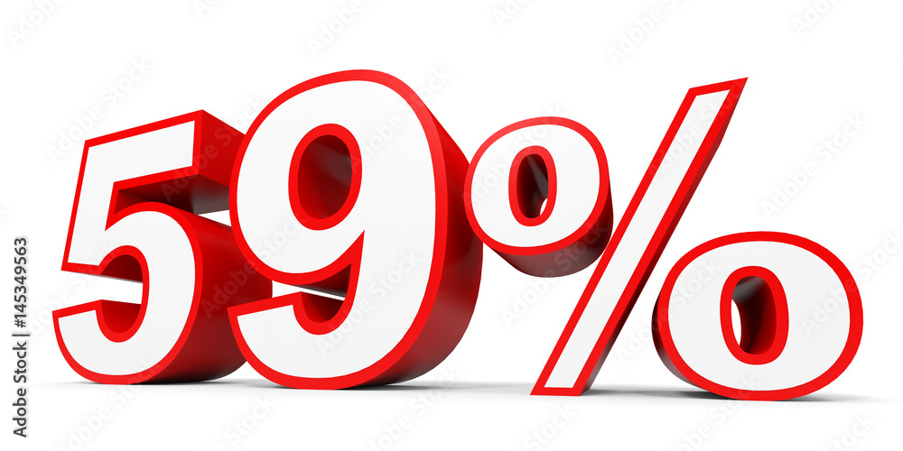 Fifty nine percent off. Discount 59 %. Fifty nine percent off. Discount 59 %.