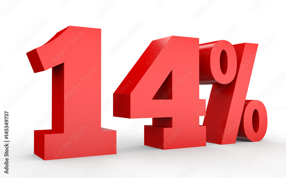 Fourteen percent off. Discount 14 %. Fourteen percent off. Discount 14 %.
