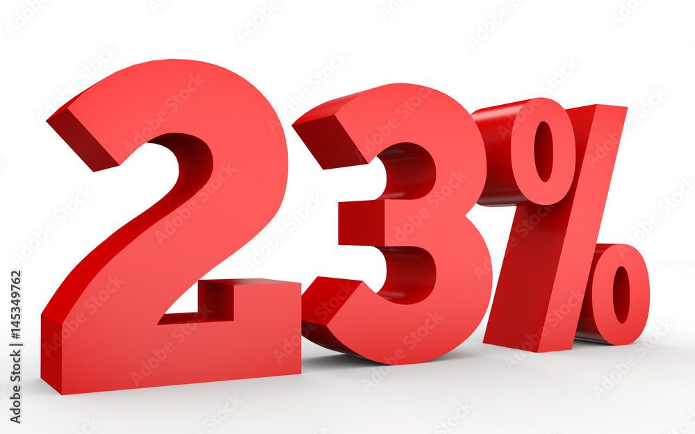 Twenty three percent off. Discount 23 %. Twenty three percent off. Discount 23 %.