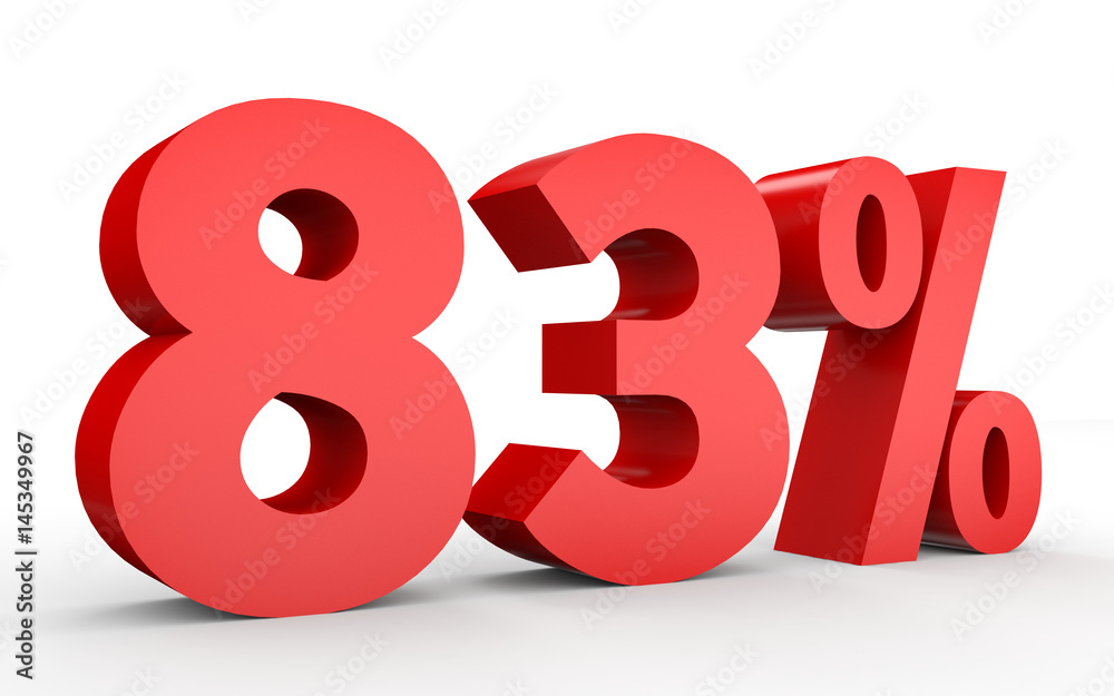 Eighty three percent off. Discount 83 %. Eighty three percent off. Discount 83 %.