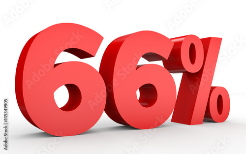 Sixty six percent off. Discount 66 %.