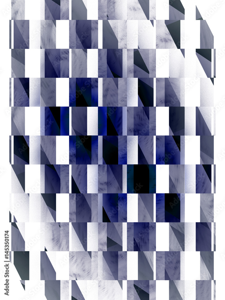 Abstract geometric texture. Fantasy fractal design in white, black and dark blue colors. Digital art. 3D rendering. Abstract geometric texture. Fantasy fractal design in white, black and dark blue colors. Digital art. 3D rendering.