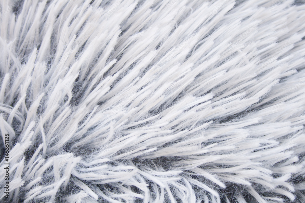 Fototapeta premium White fur texture background