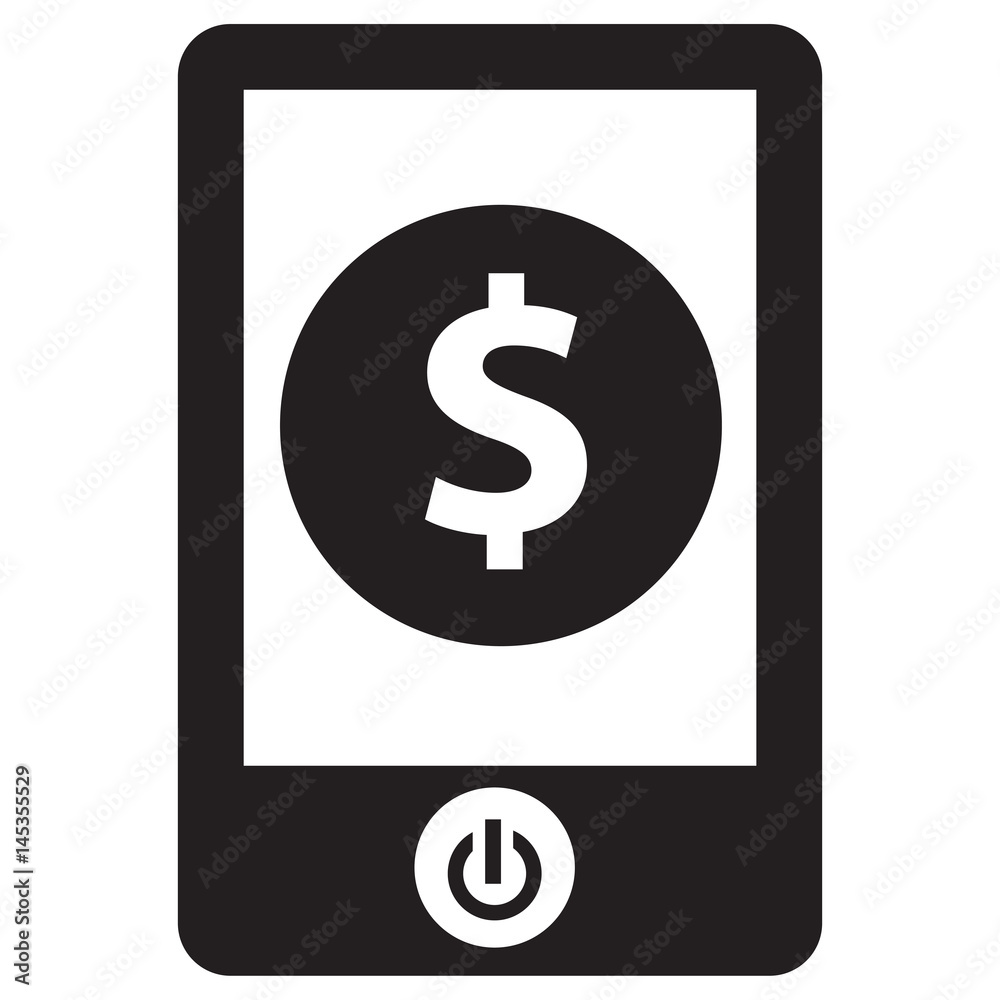 Mobile dollar icon Mobile dollar icon