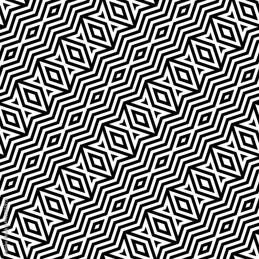Design seamless monochrome diamond pattern Design seamless monochrome diamond pattern