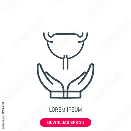 Uterus care icon  vector