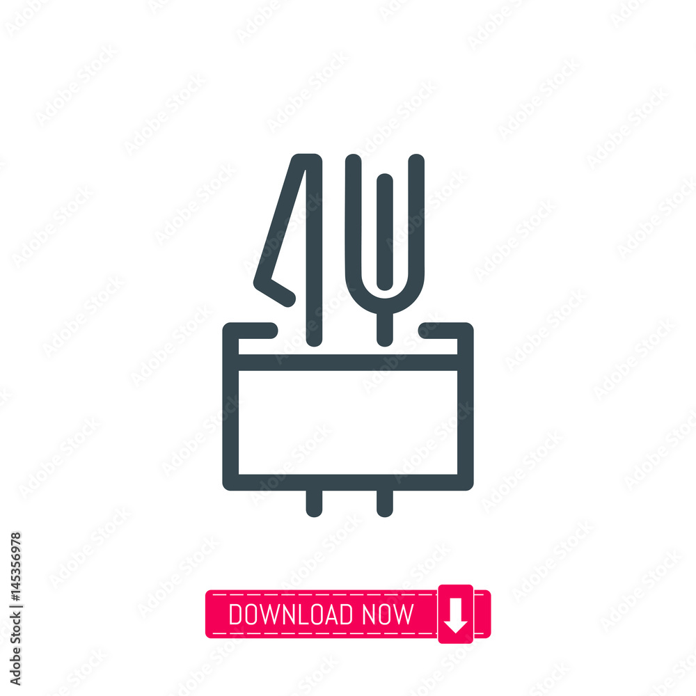 Cutlery icon, vector Cutlery icon, vector