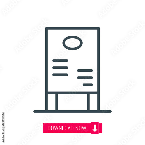 Daily specials board icon, vector